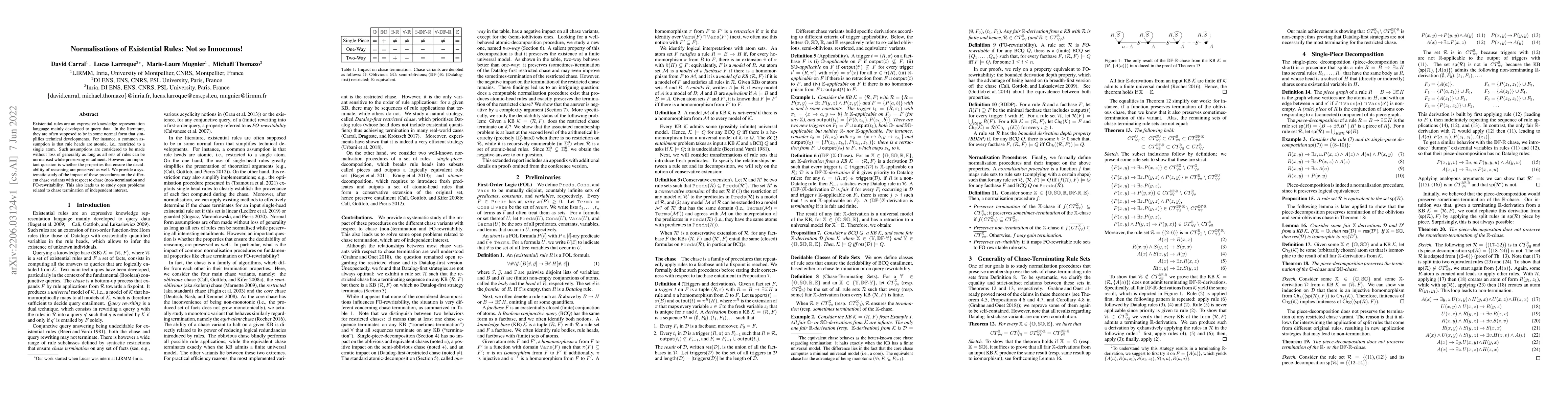 Thumbnail for Normalisations of Existential Rules: Not so Innocuous!