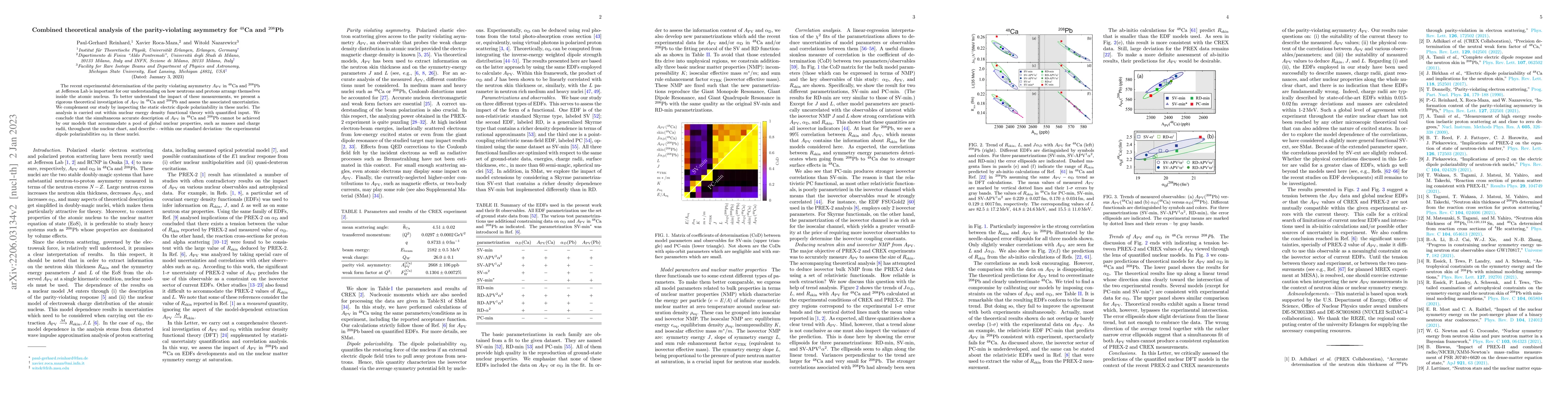 Thumbnail for Combined theoretical analysis of the parity-violating asymmetry for
  ${}^{48}$Ca and ${}^{208}Pb$