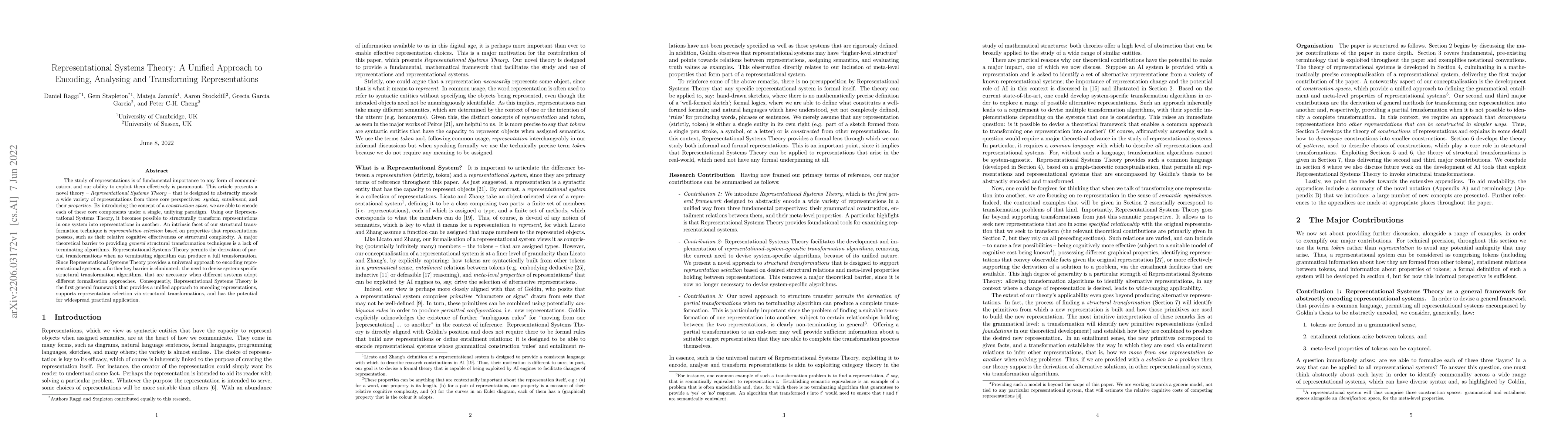 Thumbnail for Representational Systems Theory: A Unified Approach to Encoding,
  Analysing and Transforming Representations