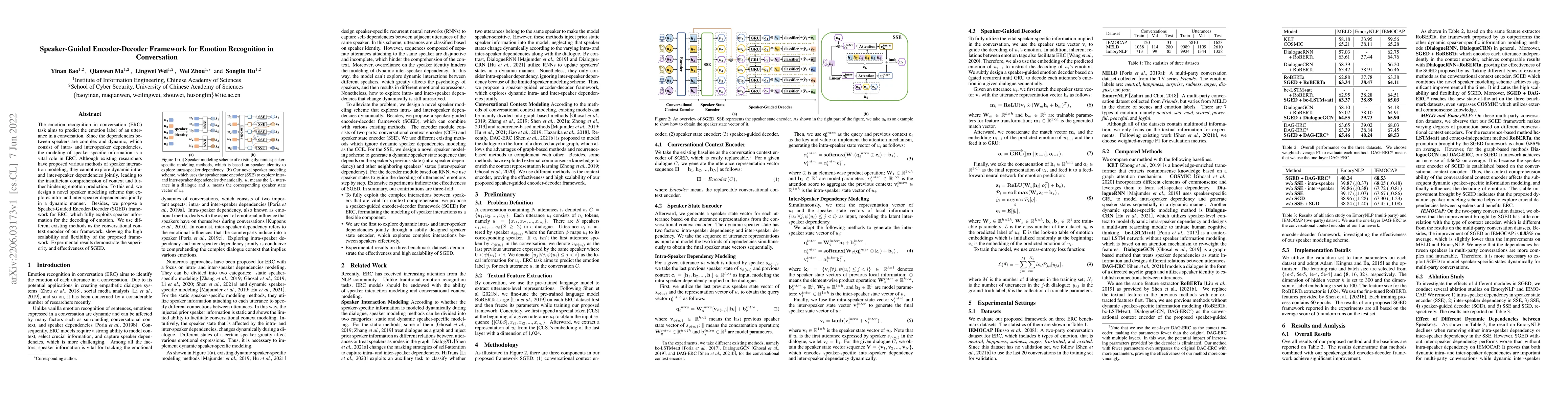 Thumbnail for Speaker-Guided Encoder-Decoder Framework for Emotion Recognition in
  Conversation