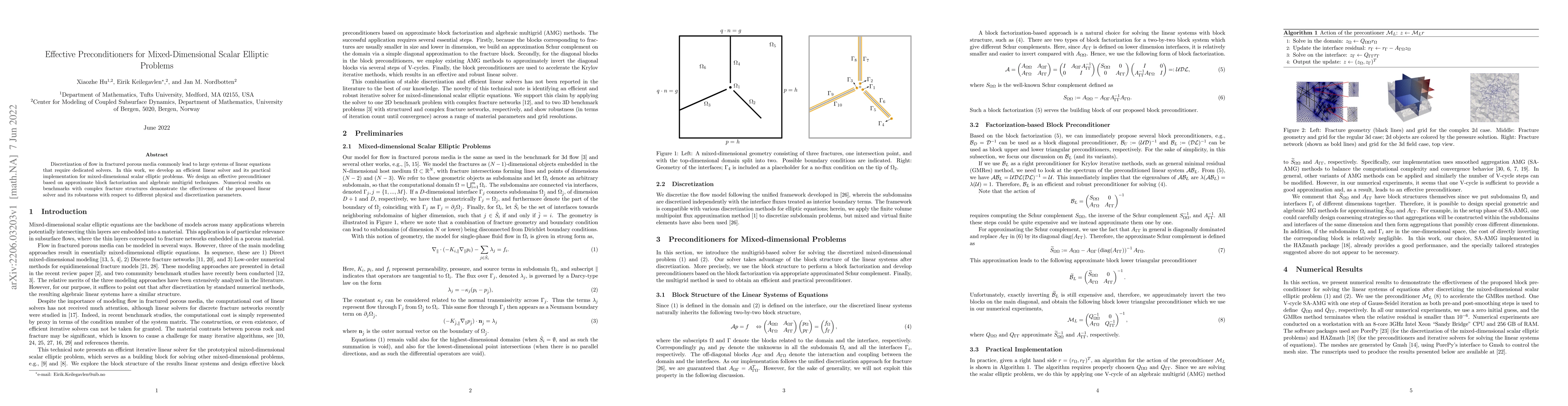Thumbnail for Effective Preconditioners for Mixed-Dimensional Scalar Elliptic Problems