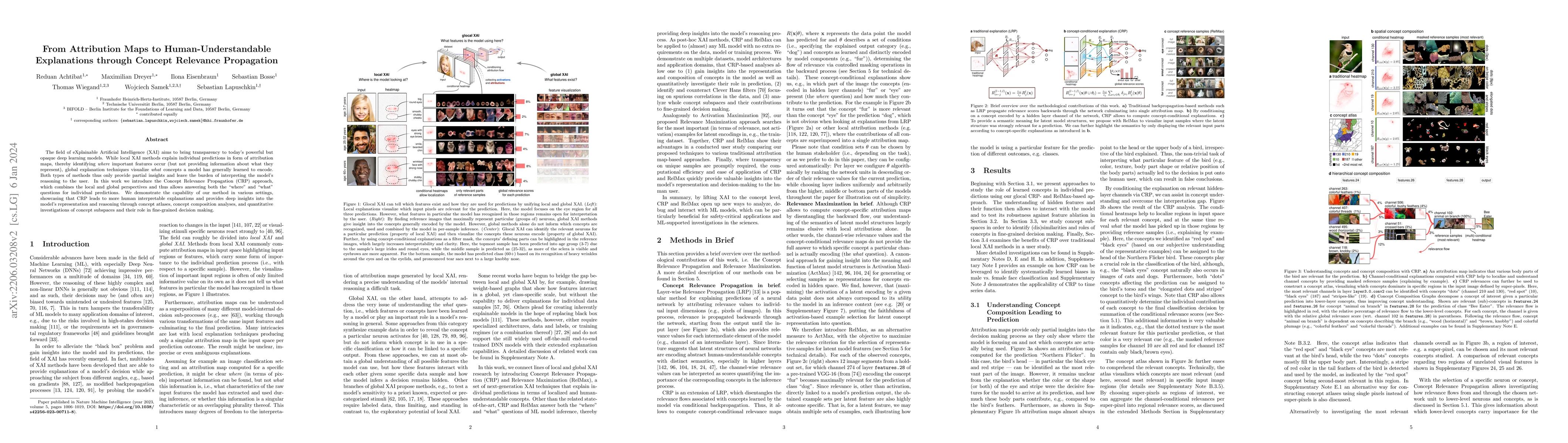 Thumbnail for From Attribution Maps to Human-Understandable Explanations through
  Concept Relevance Propagation