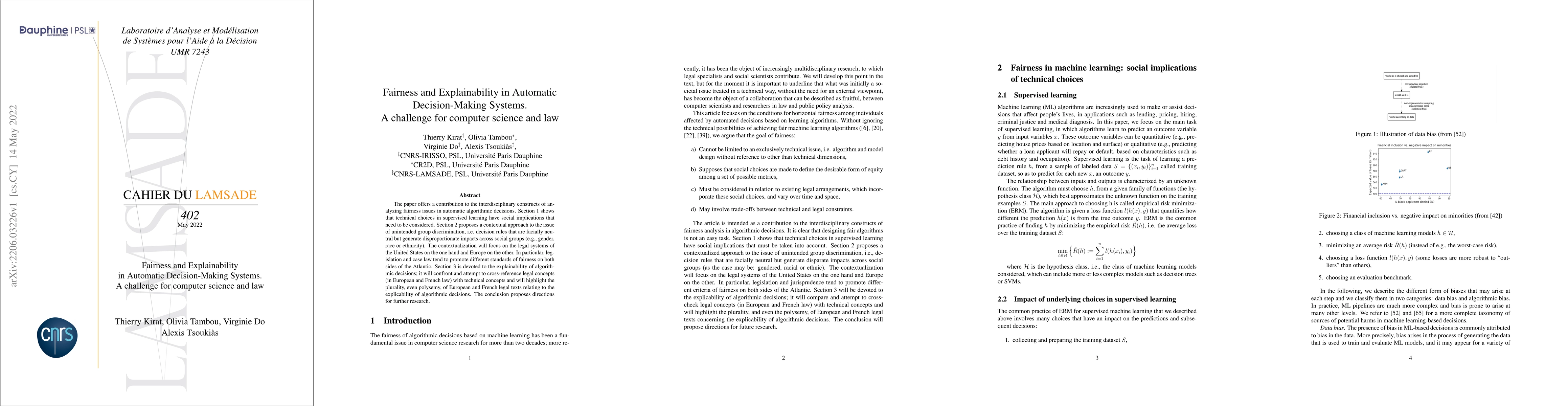 Thumbnail for Fairness and Explainability in Automatic Decision-Making Systems. A
  challenge for computer science and law