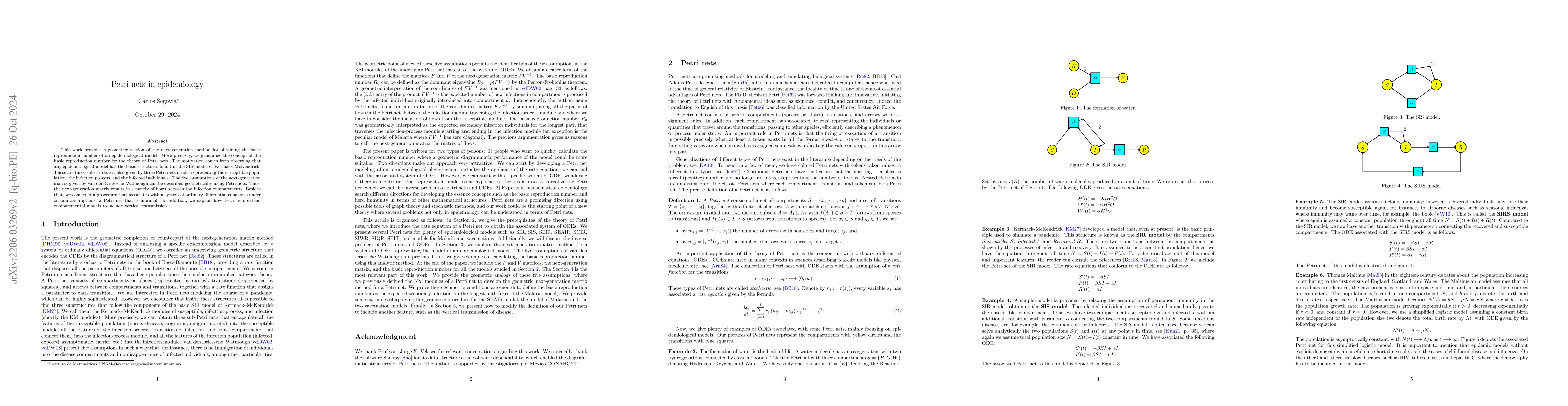 Thumbnail for Petri nets in epidemiology