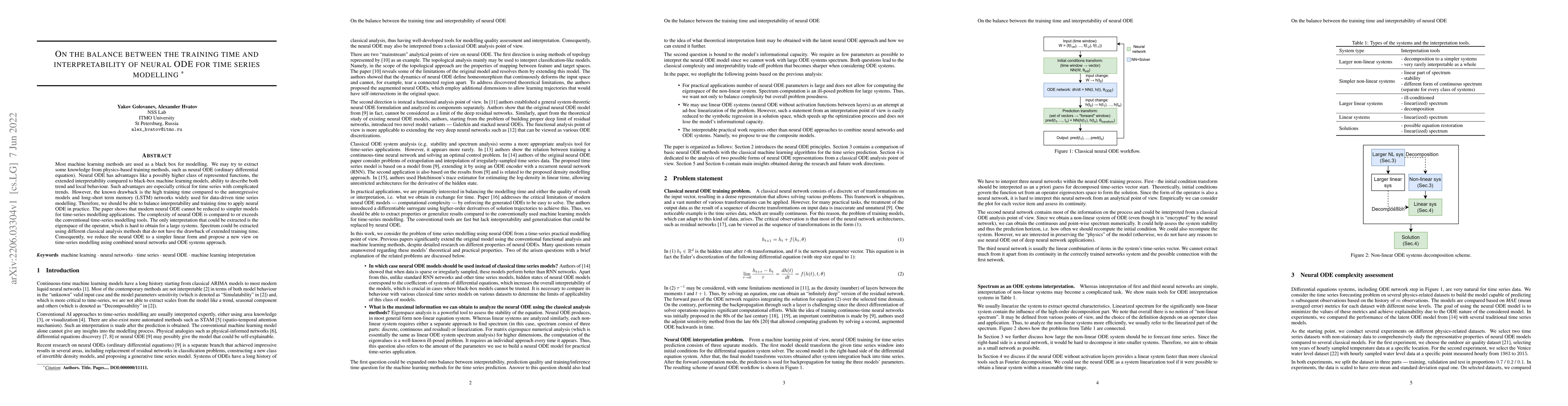 Thumbnail for On the balance between the training time and interpretability of neural
  ODE for time series modelling