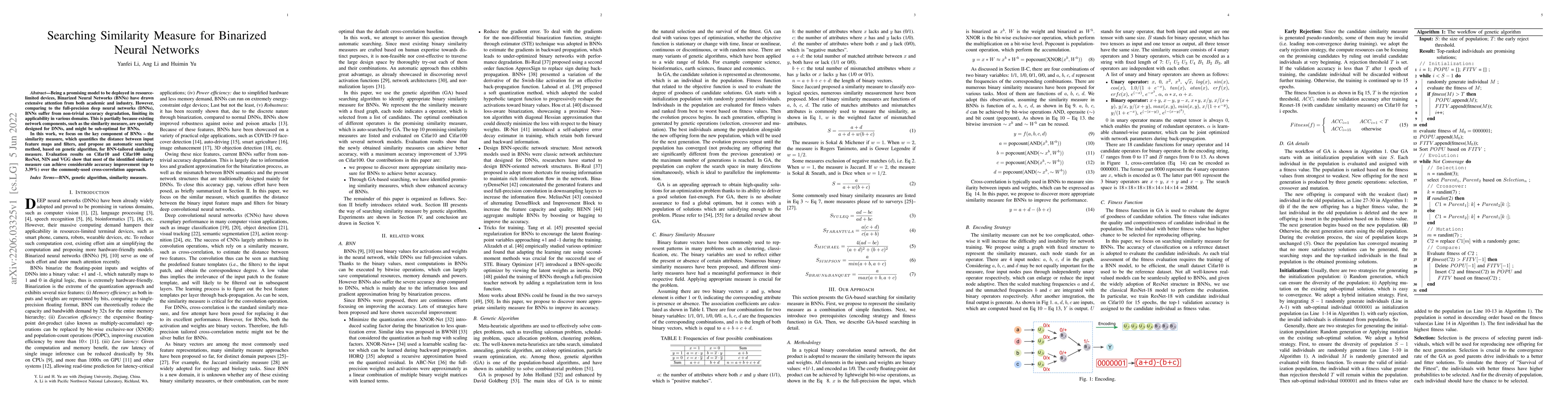 Thumbnail for Searching Similarity Measure for Binarized Neural Networks