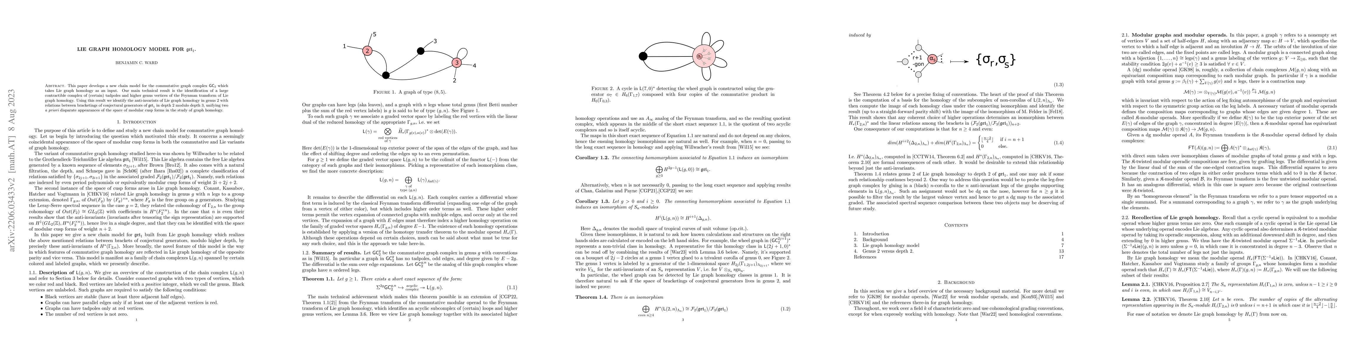 Thumbnail for Lie graph homology model for $\mathfrak{grt}_1$