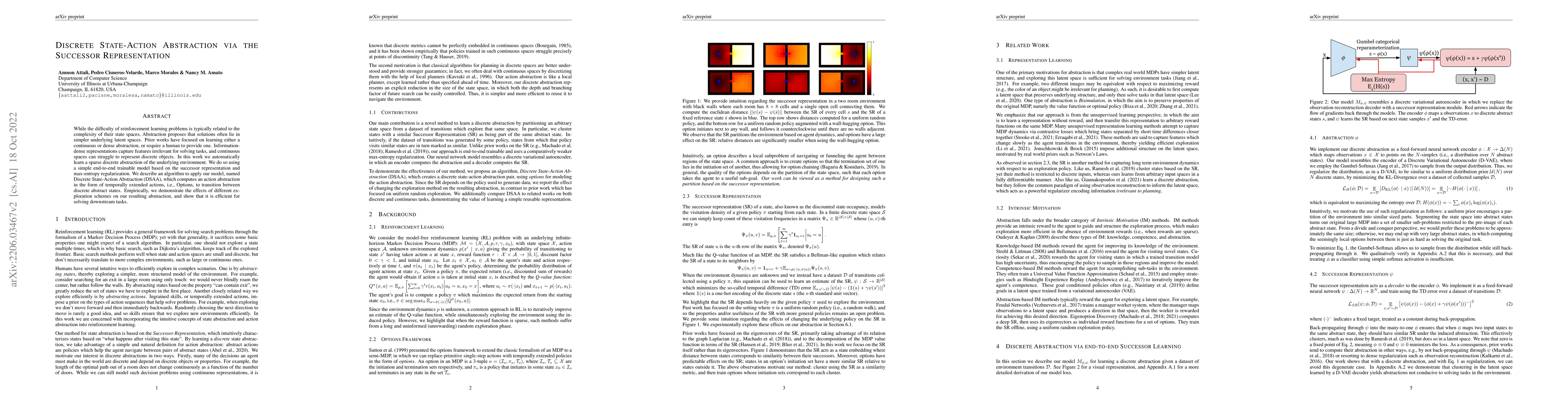 Thumbnail for Discrete State-Action Abstraction via the Successor Representation
