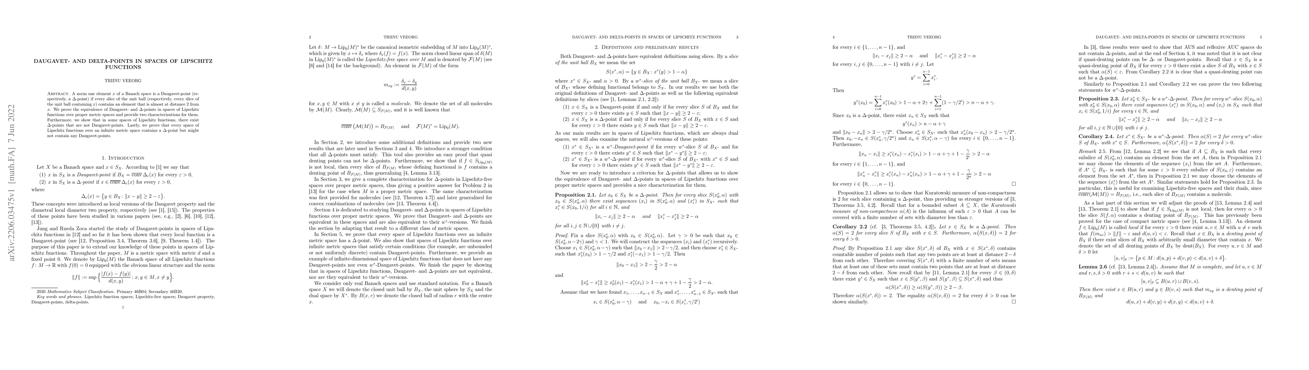 Thumbnail for Daugavet- and Delta-points in spaces of Lipschitz functions