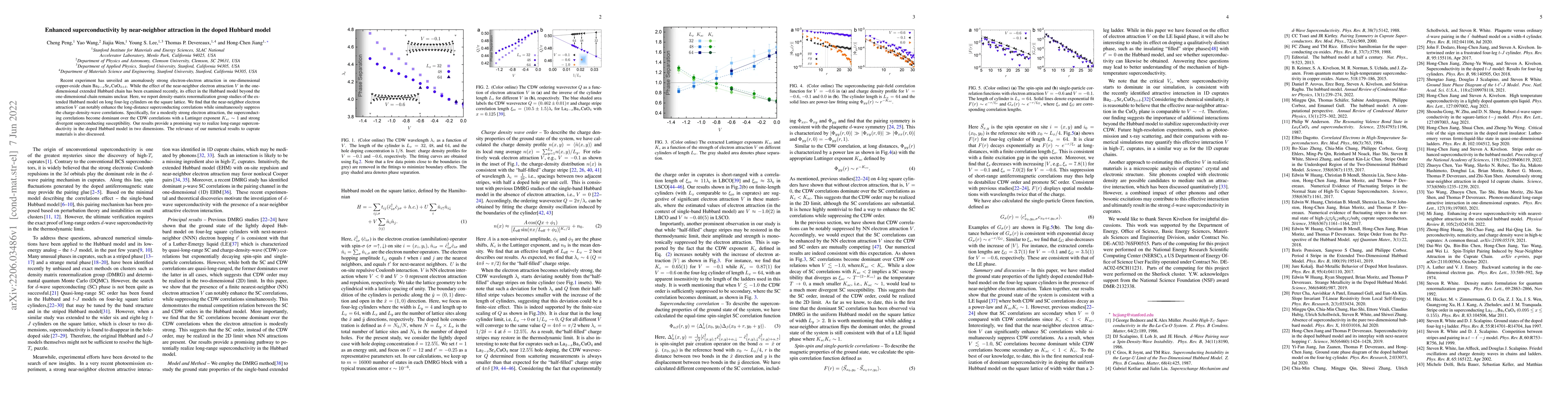 Thumbnail for Enhanced superconductivity by near-neighbor attraction in the doped
  Hubbard model