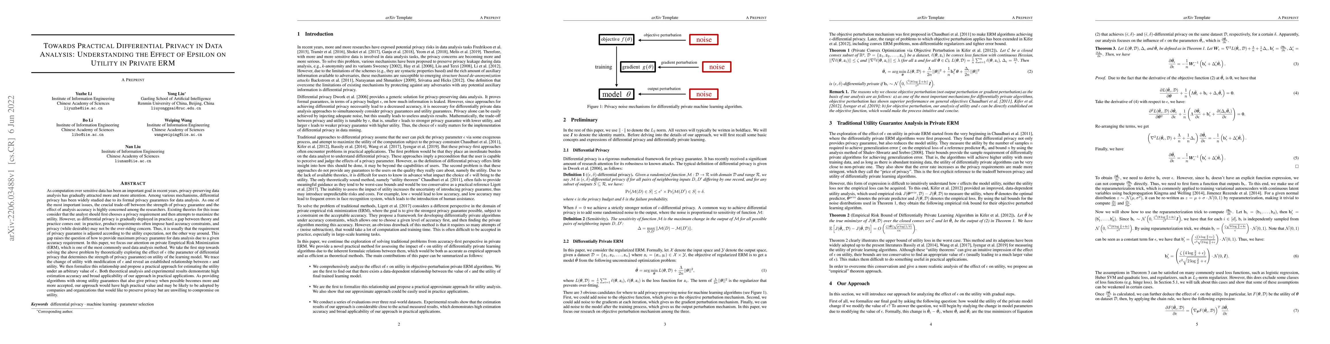 Thumbnail for Towards Practical Differential Privacy in Data Analysis: Understanding
  the Effect of Epsilon on Utility in Private ERM