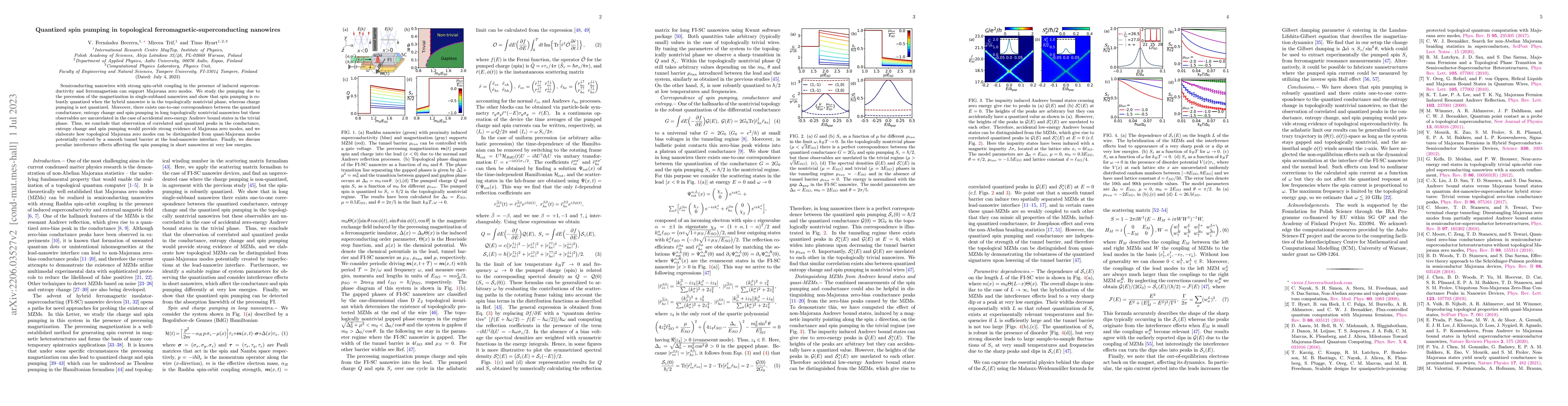 Thumbnail for Quantized spin pumping in topological ferromagnetic-superconducting
  nanowires