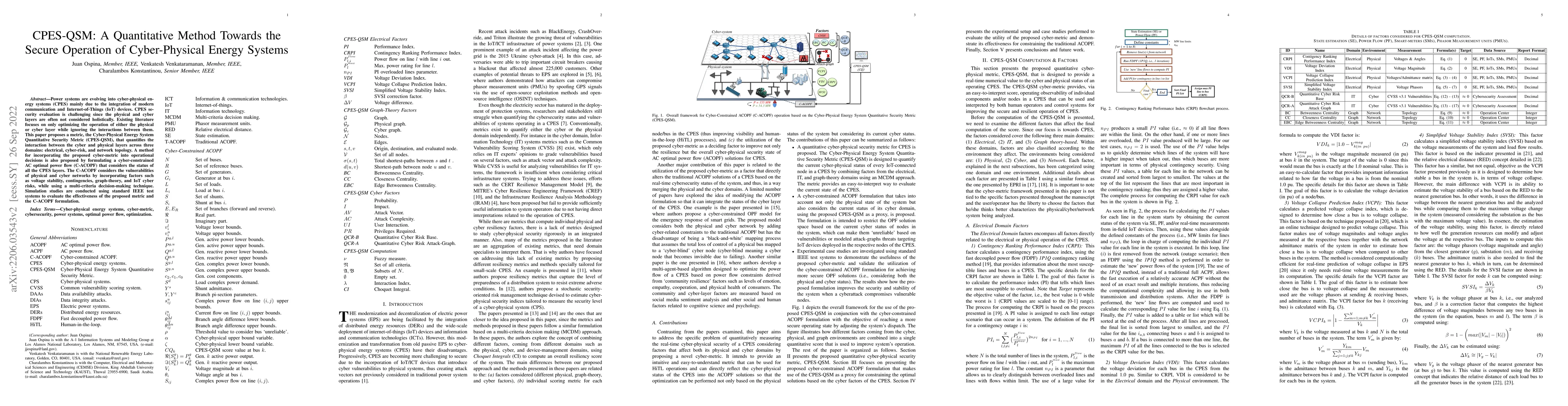 Thumbnail for CPES-QSM: A Quantitative Method Towards the Secure Operation of
  Cyber-Physical Energy Systems