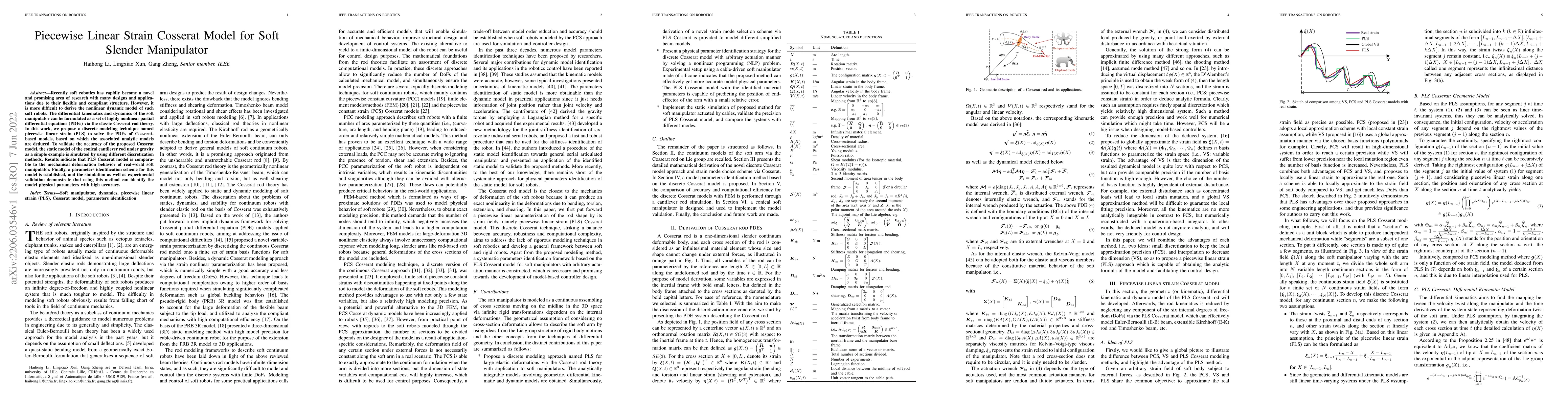 Thumbnail for Piecewise Linear Strain Cosserat Model for Soft Slender Manipulator