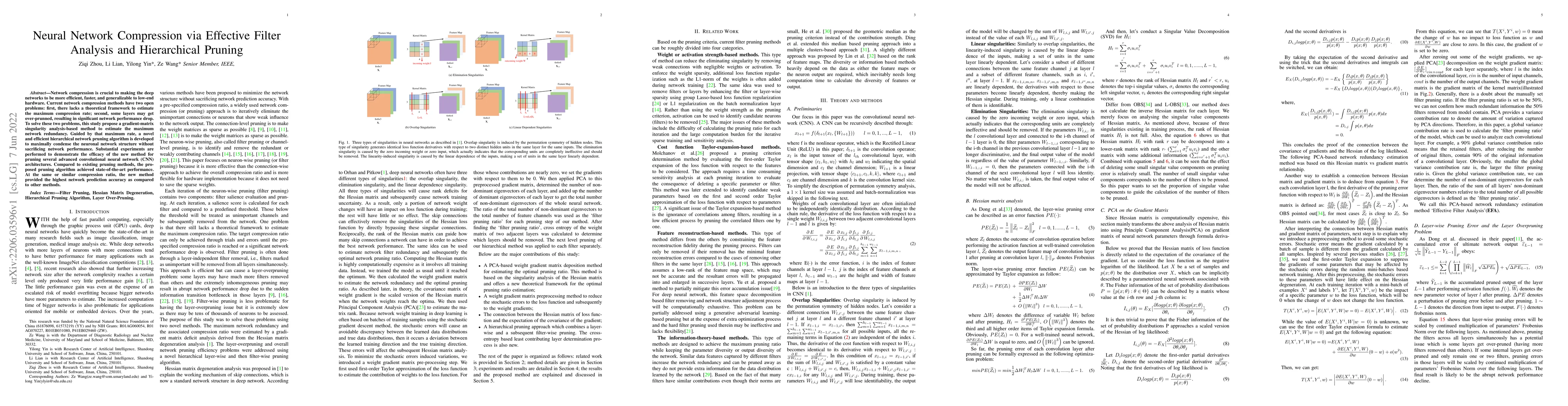 Thumbnail for Neural Network Compression via Effective Filter Analysis and
  Hierarchical Pruning