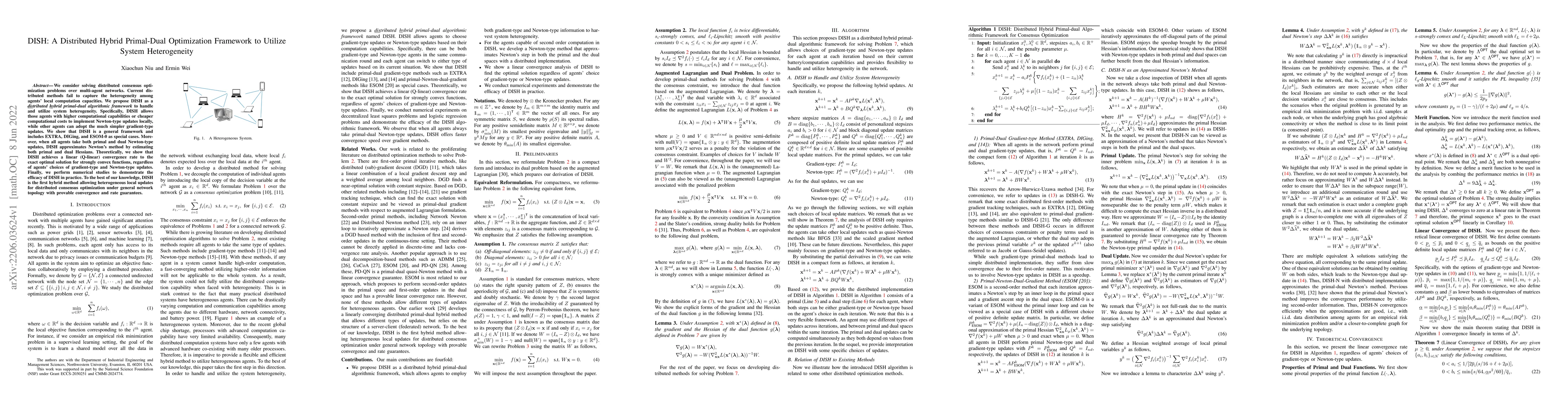 Thumbnail for DISH: A Distributed Hybrid Primal-Dual Optimization Framework to Utilize
  System Heterogeneity