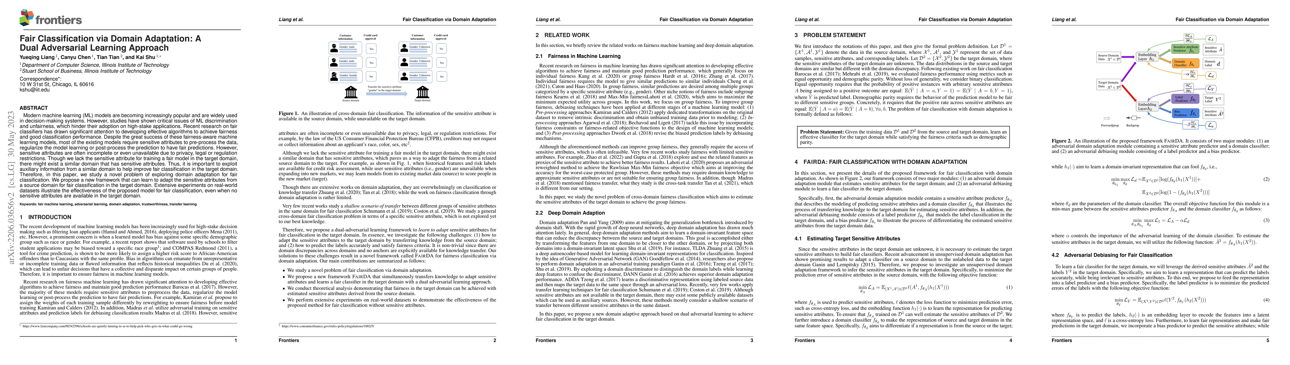 Thumbnail for Fair Classification via Domain Adaptation: A Dual Adversarial Learning
  Approach