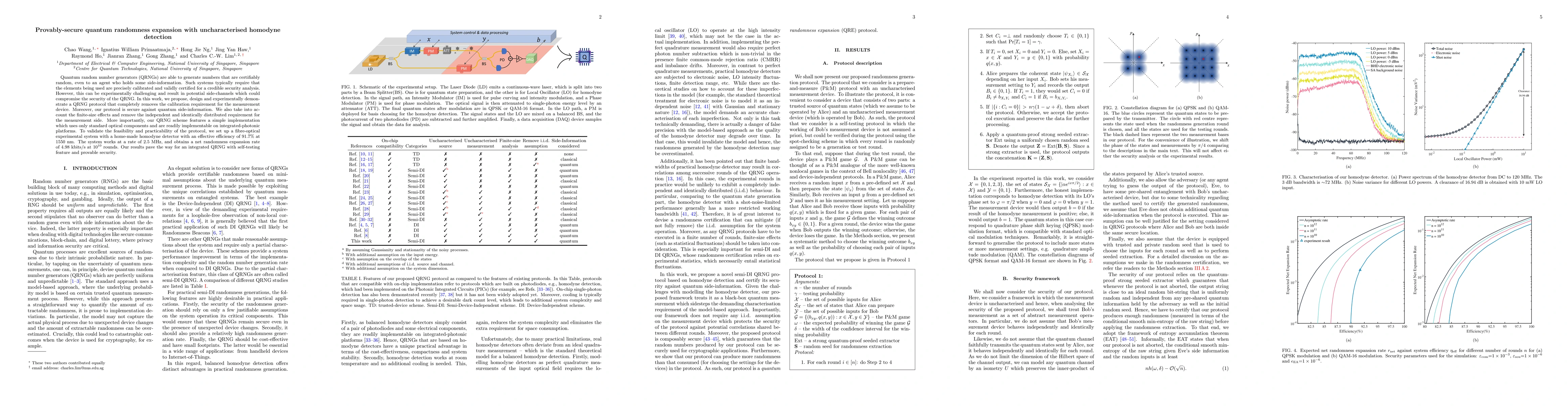 Thumbnail for Provably-secure quantum randomness expansion with uncharacterised
  homodyne detection