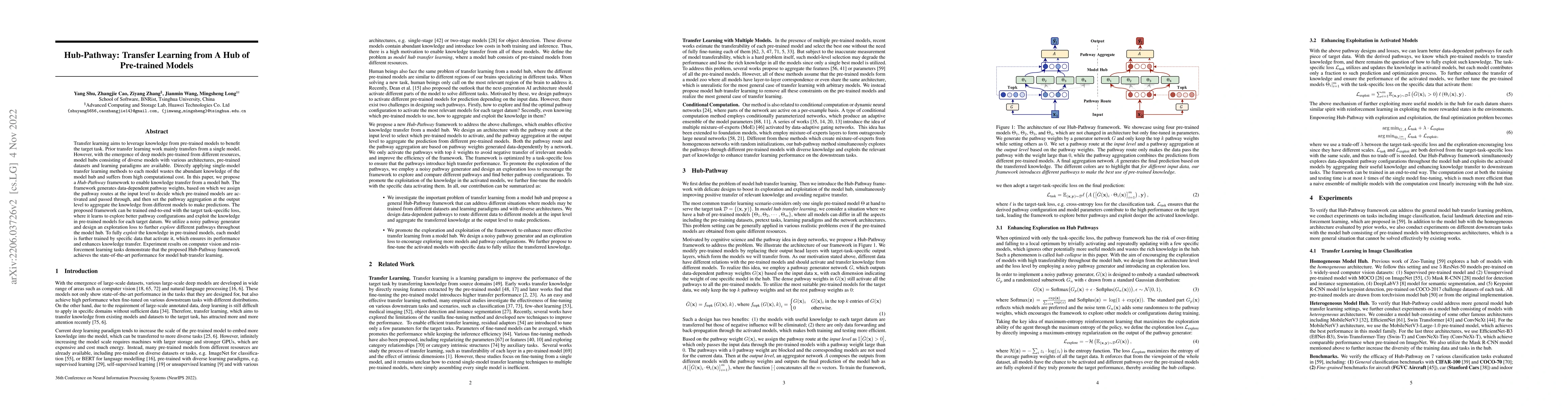 Thumbnail for Hub-Pathway: Transfer Learning from A Hub of Pre-trained Models