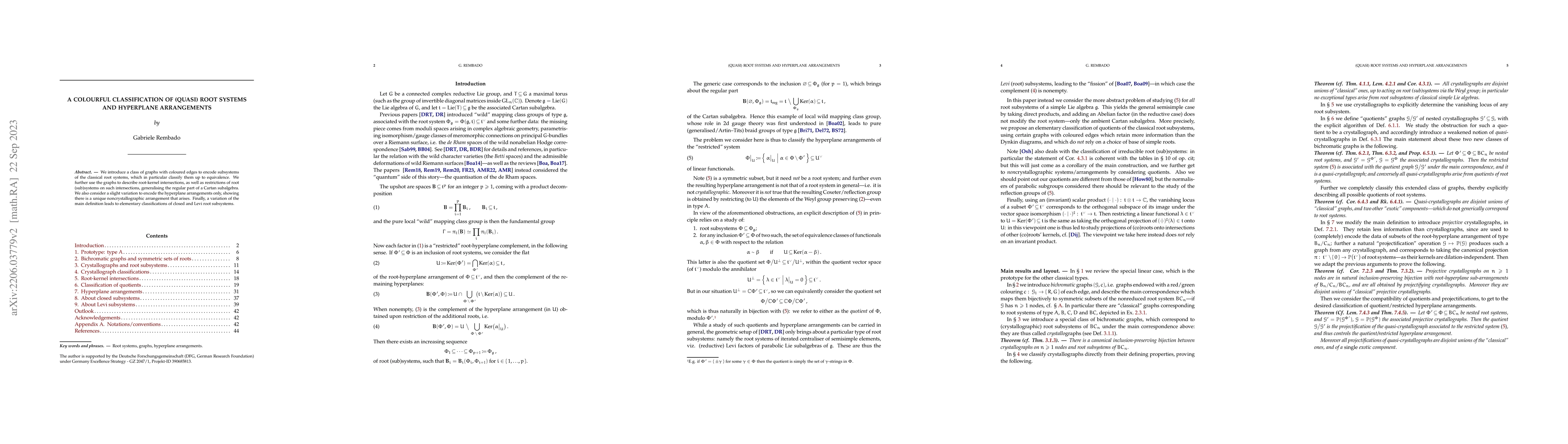 Thumbnail for A colourful classification of (quasi) root systems and hyperplane
  arrangements