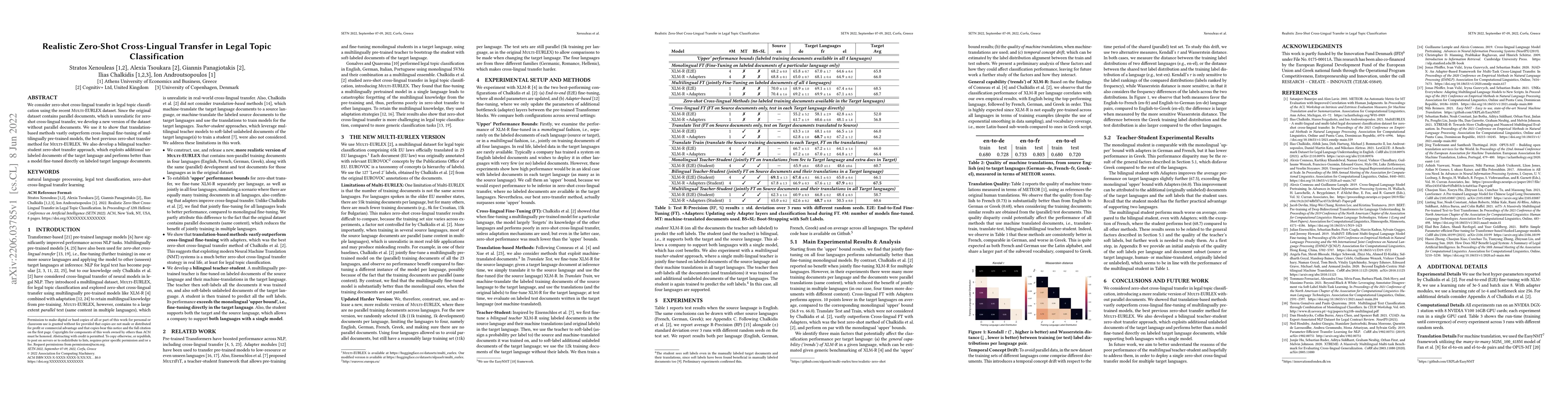 Thumbnail for Realistic Zero-Shot Cross-Lingual Transfer in Legal Topic Classification