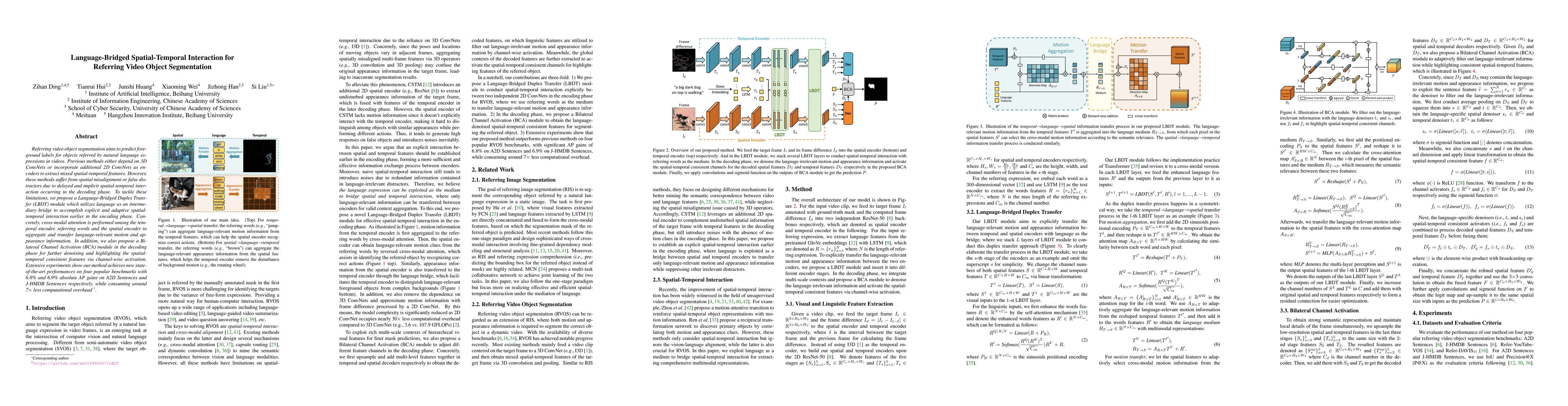Thumbnail for Language-Bridged Spatial-Temporal Interaction for Referring Video Object
  Segmentation
