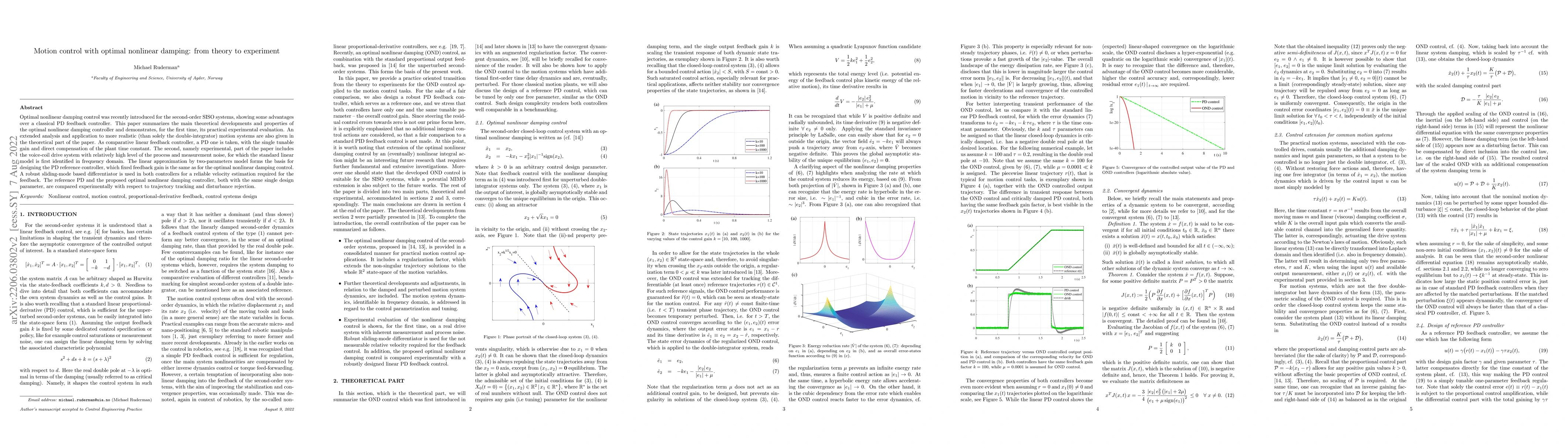Thumbnail for Motion control with optimal nonlinear damping: from theory to experiment