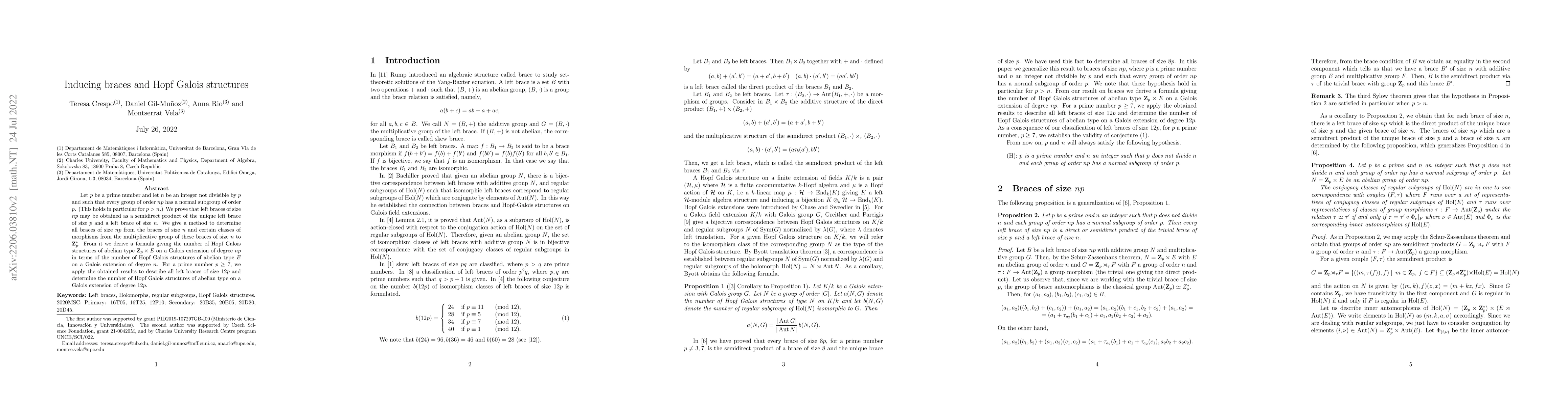 Thumbnail for Inducing braces and Hopf Galois structures