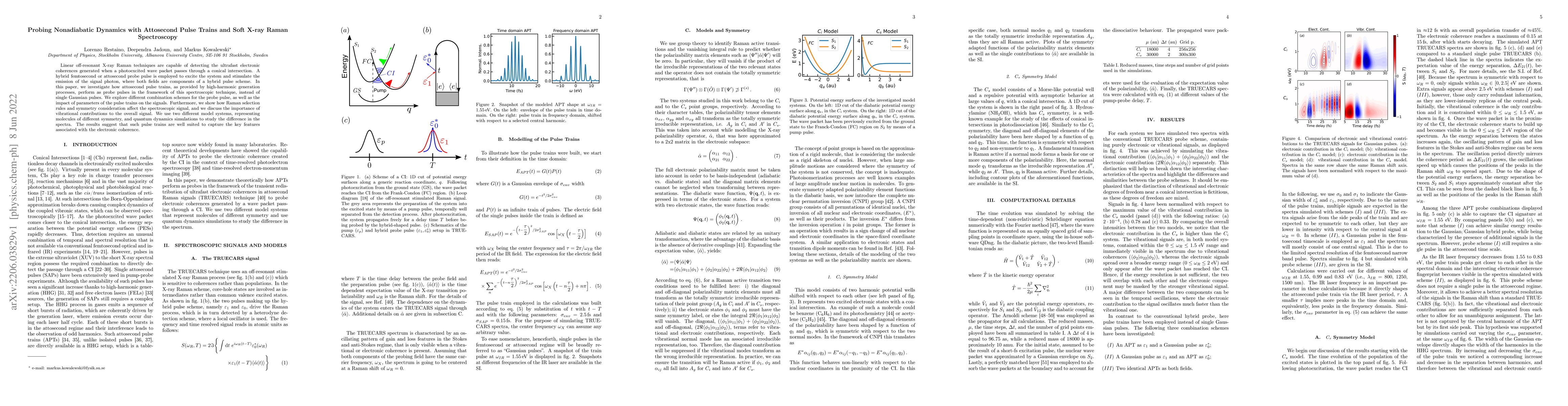 Thumbnail for Probing Nonadiabatic Dynamics with Attosecond Pulse Trains and Soft
  X-ray Raman Spectroscopy