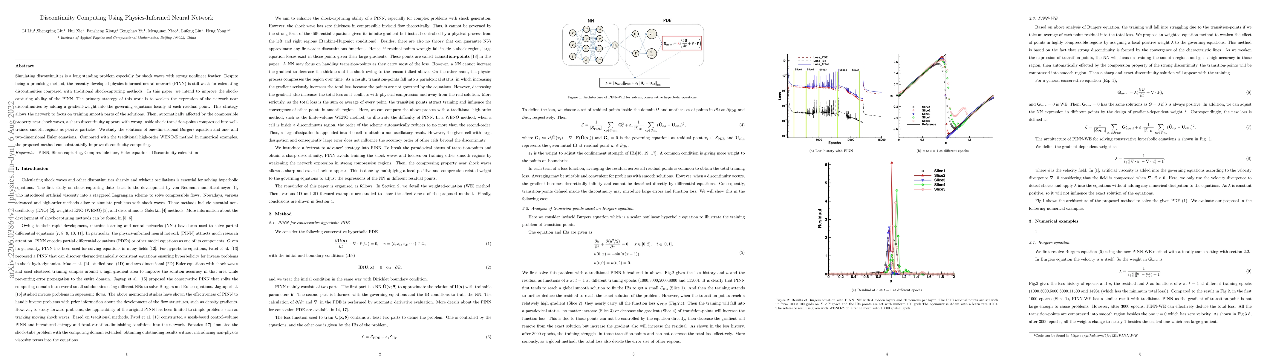 Thumbnail for Discontinuity Computing using Physics-Informed Neural Network