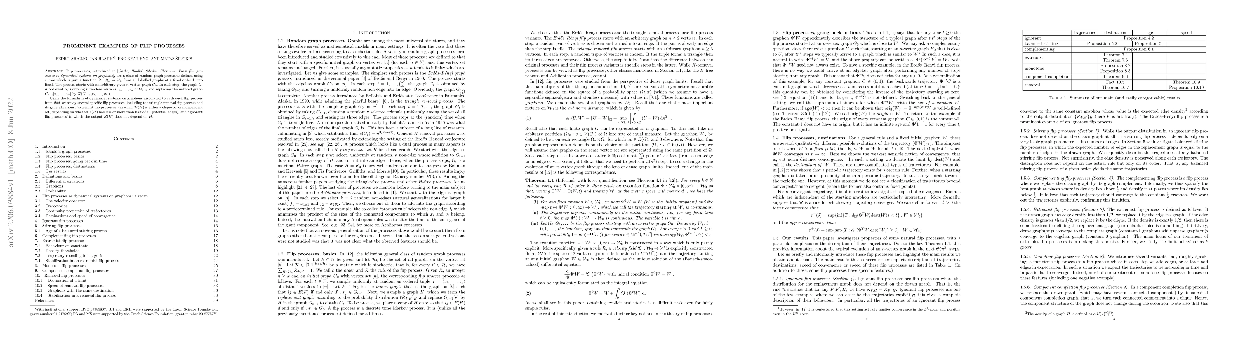 Thumbnail for Prominent examples of flip processes