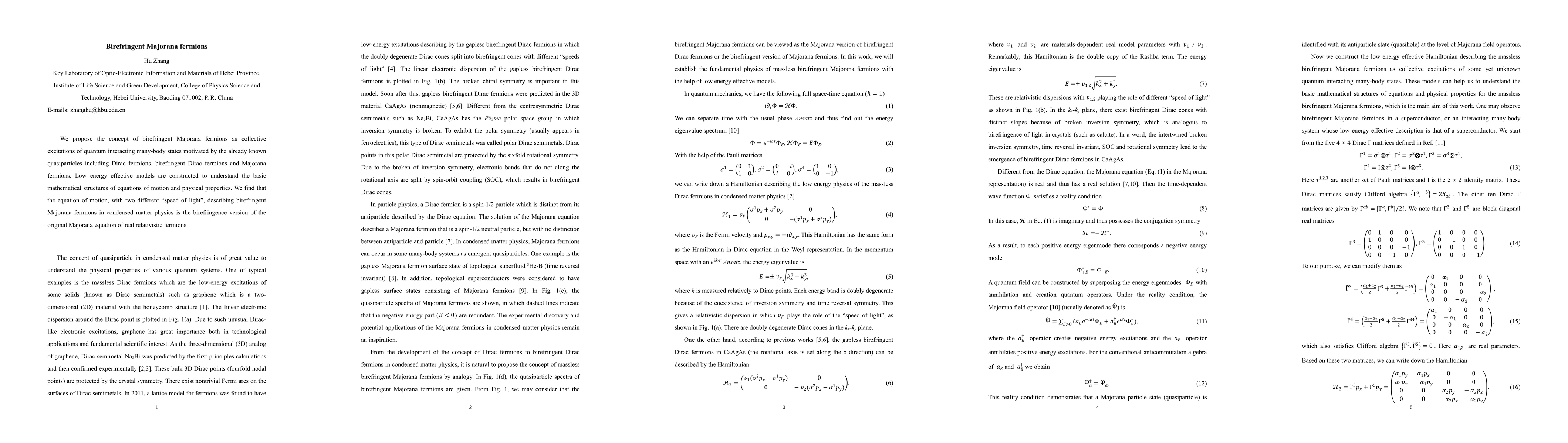 Thumbnail for Birefringent Majorana fermions