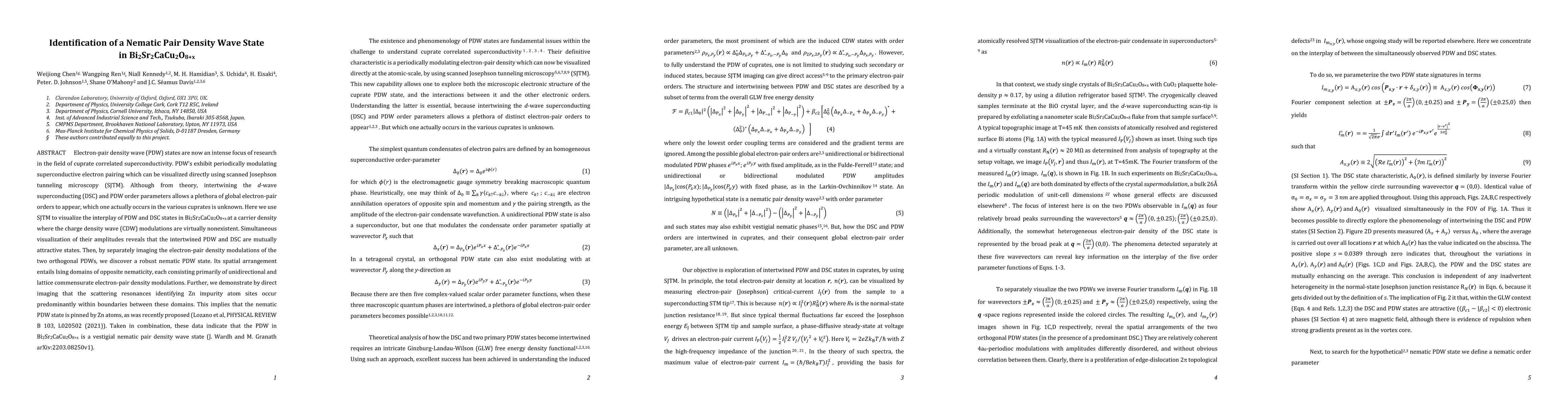 Thumbnail for Identification of a Nematic Pair Density Wave State in Bi2Sr2CaCu2O8+x
