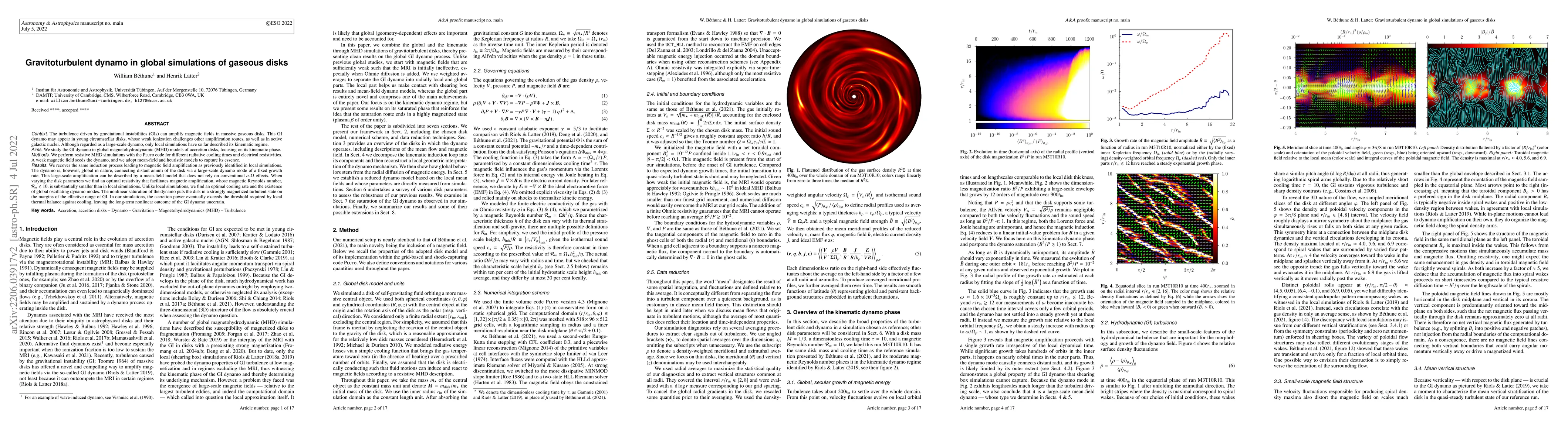 Thumbnail for Gravitoturbulent dynamo in global simulations of gaseous disks