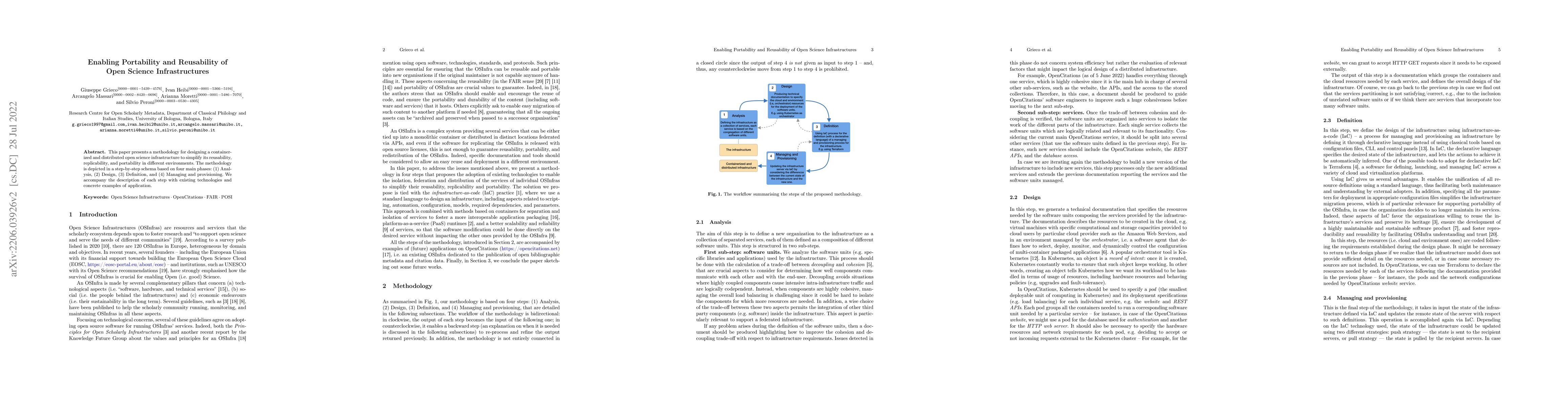 Thumbnail for Enabling Portability and Reusability of Open Science Infrastructures