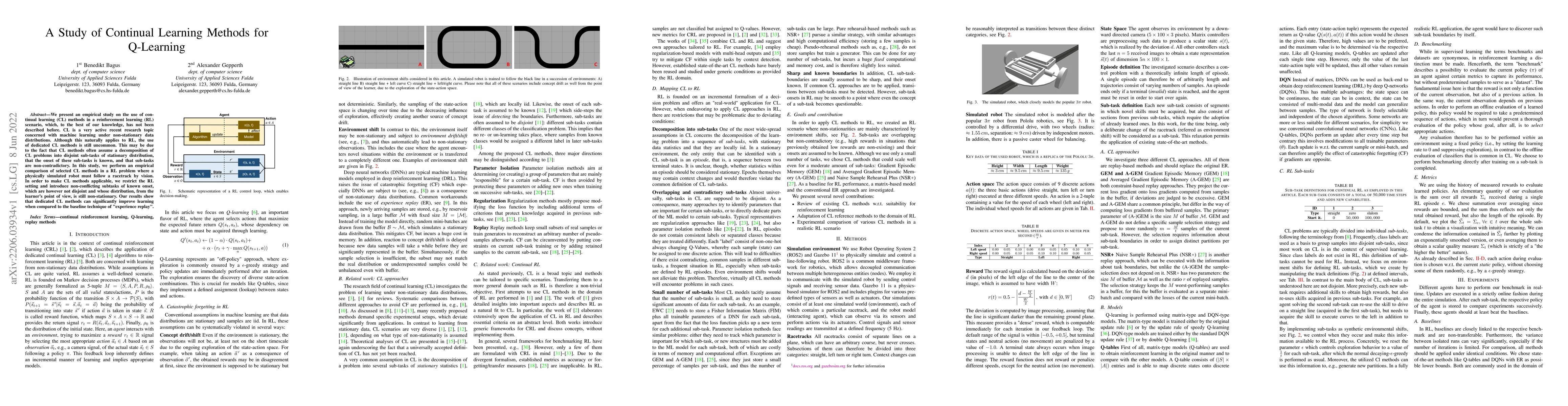 Thumbnail for A Study of Continual Learning Methods for Q-Learning