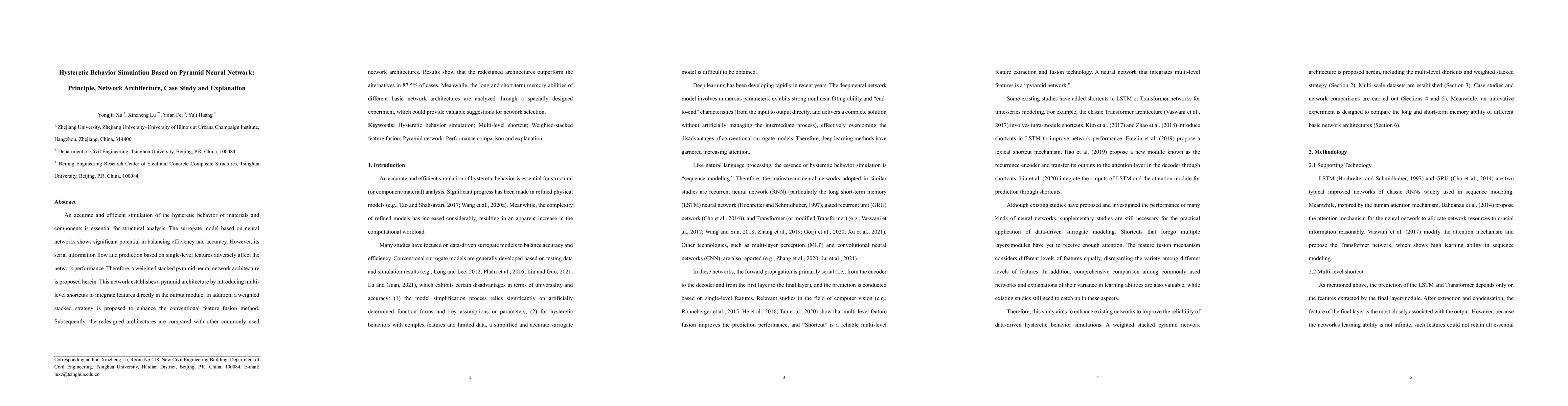 Thumbnail for Hysteretic Behavior Simulation Based on Pyramid Neural
  Network:Principle, Network Architecture, Case Study and Explanation