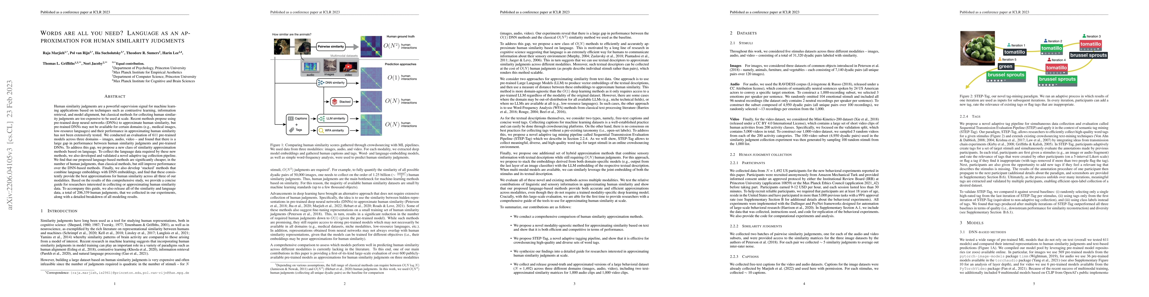 Thumbnail for Words are all you need? Language as an approximation for human
  similarity judgments