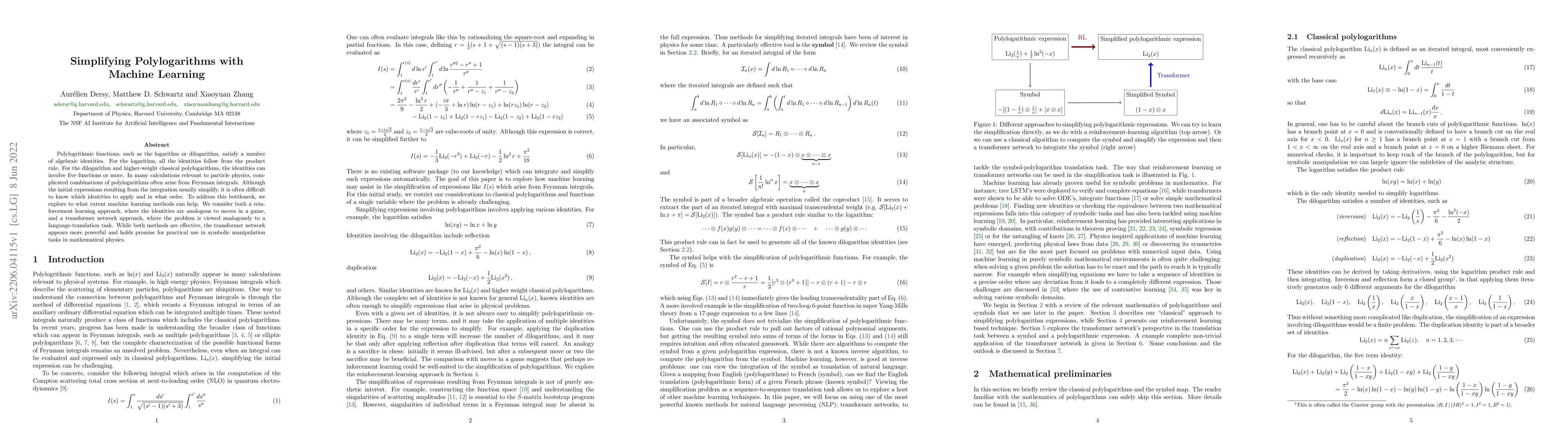 Thumbnail for Simplifying Polylogarithms with Machine Learning