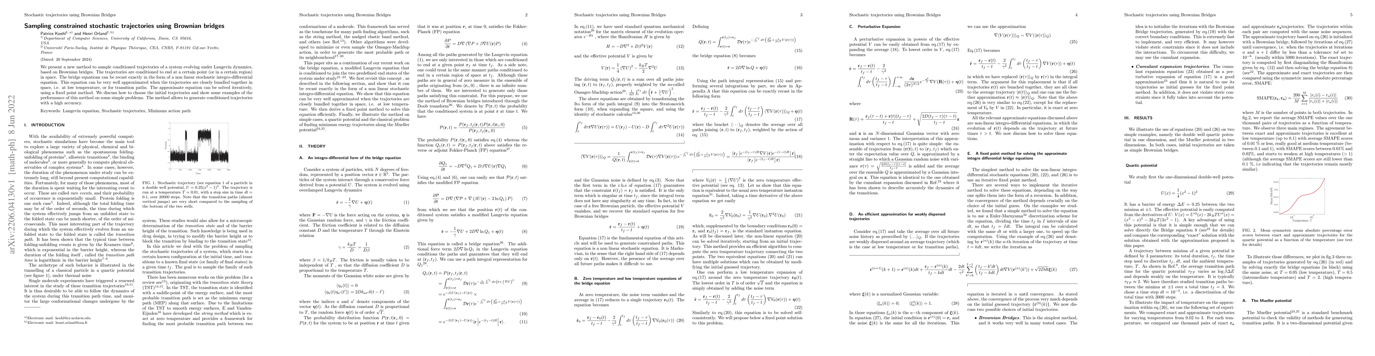 Thumbnail for Sampling constrained stochastic trajectories using Brownian bridges