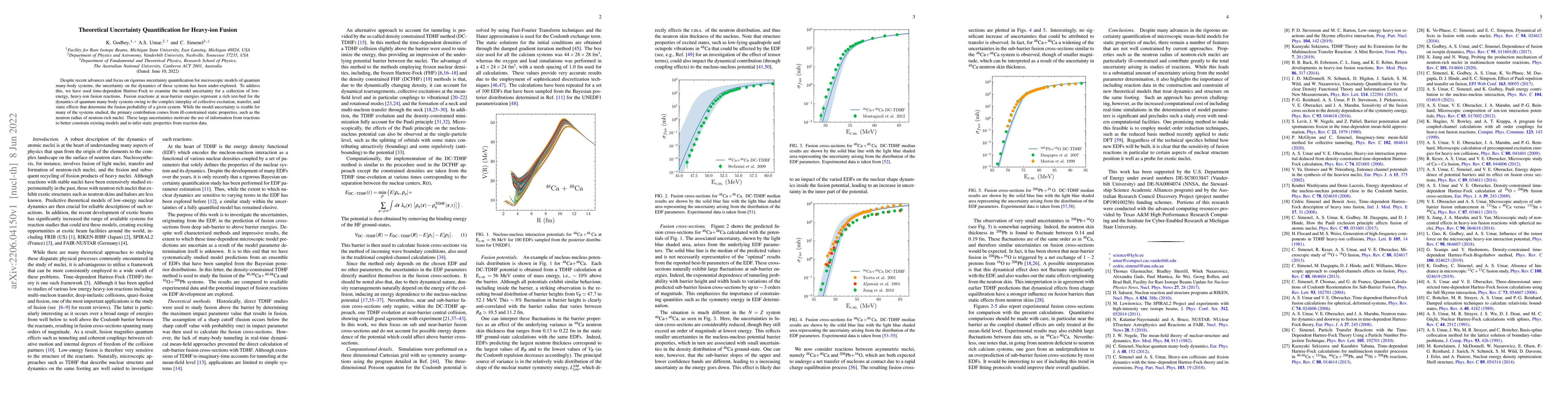 Thumbnail for Theoretical Uncertainty Quantification for Heavy-ion Fusion