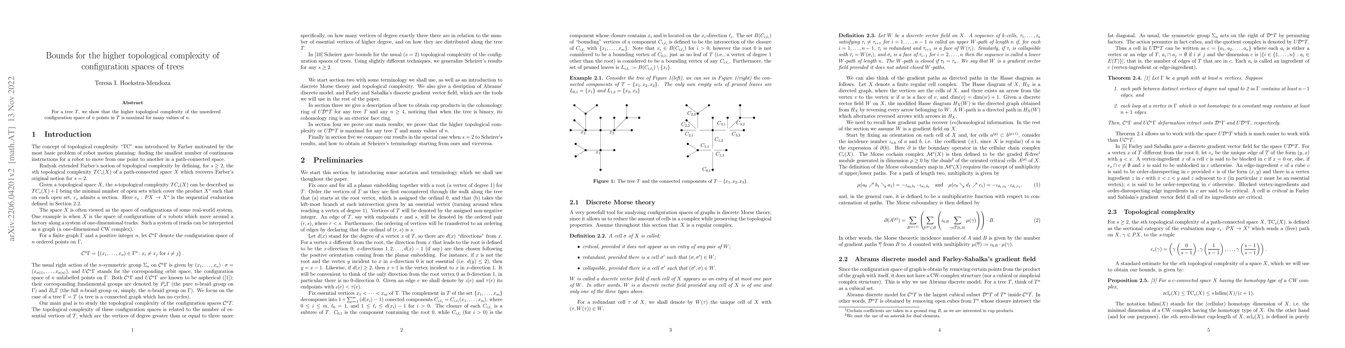 Thumbnail for Bounds for the higher topological complexity of configuration spaces of
  trees