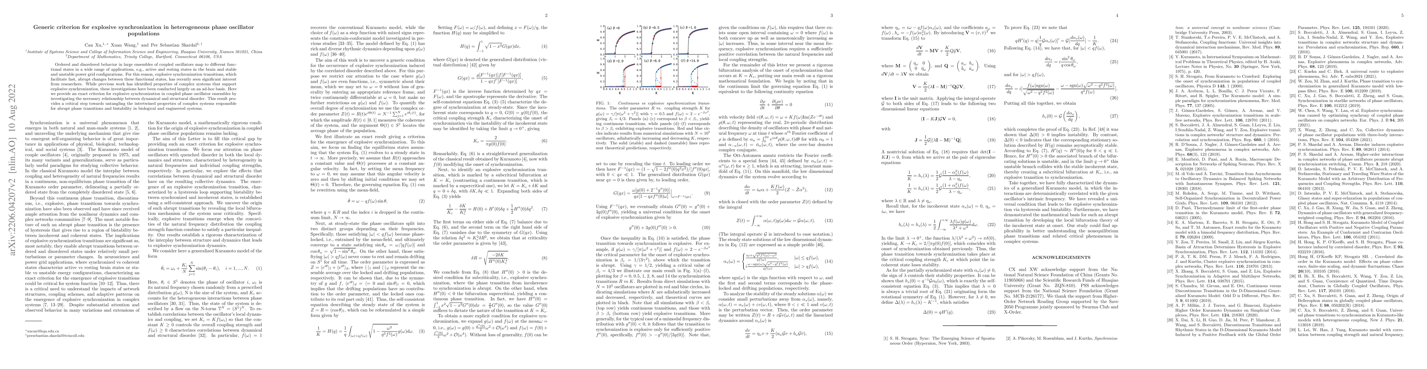 Thumbnail for Generic criterion for explosive synchronization in heterogeneous phase
  oscillator populations