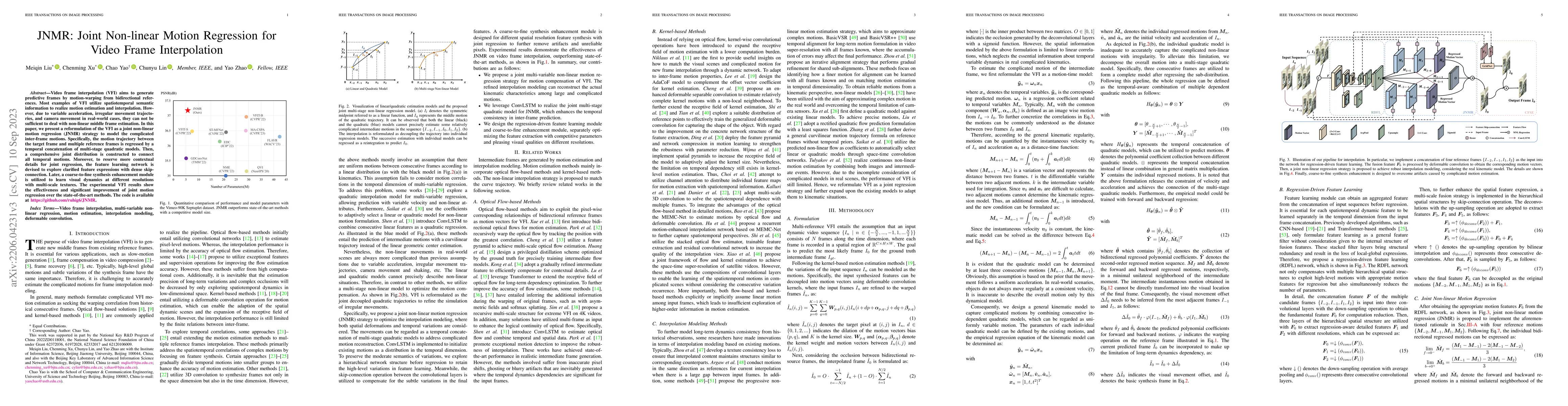 Thumbnail for JNMR: Joint Non-linear Motion Regression for Video Frame Interpolation