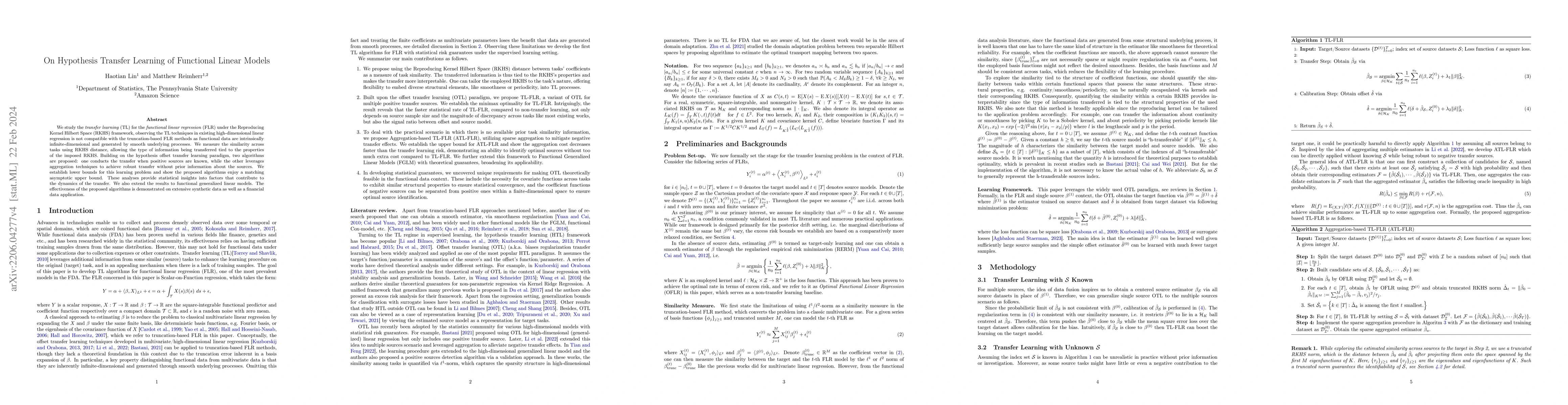 Thumbnail for On Hypothesis Transfer Learning of Functional Linear Models