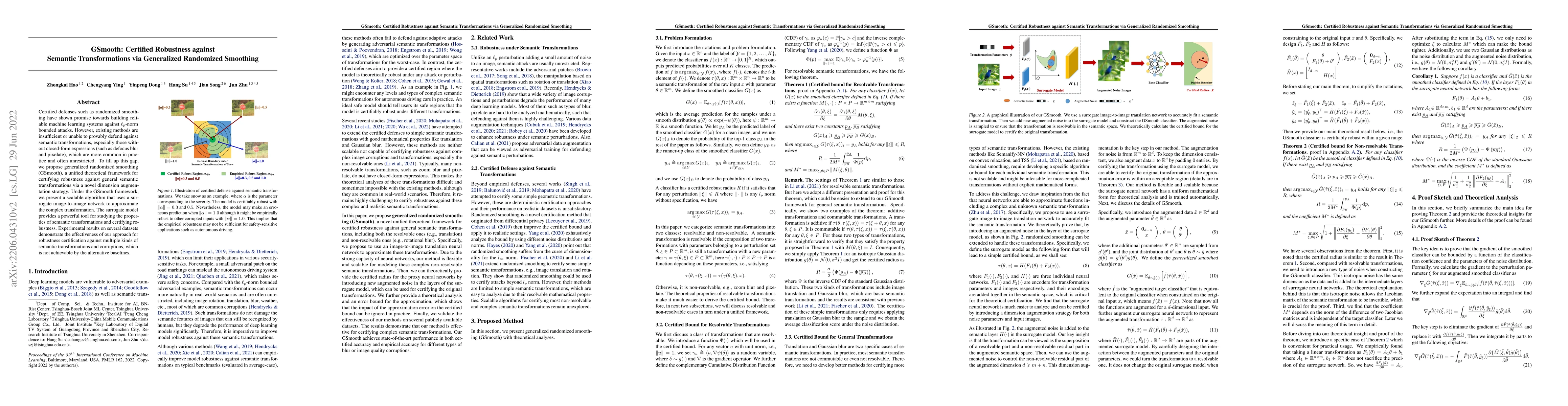 Thumbnail for GSmooth: Certified Robustness against Semantic Transformations via
  Generalized Randomized Smoothing