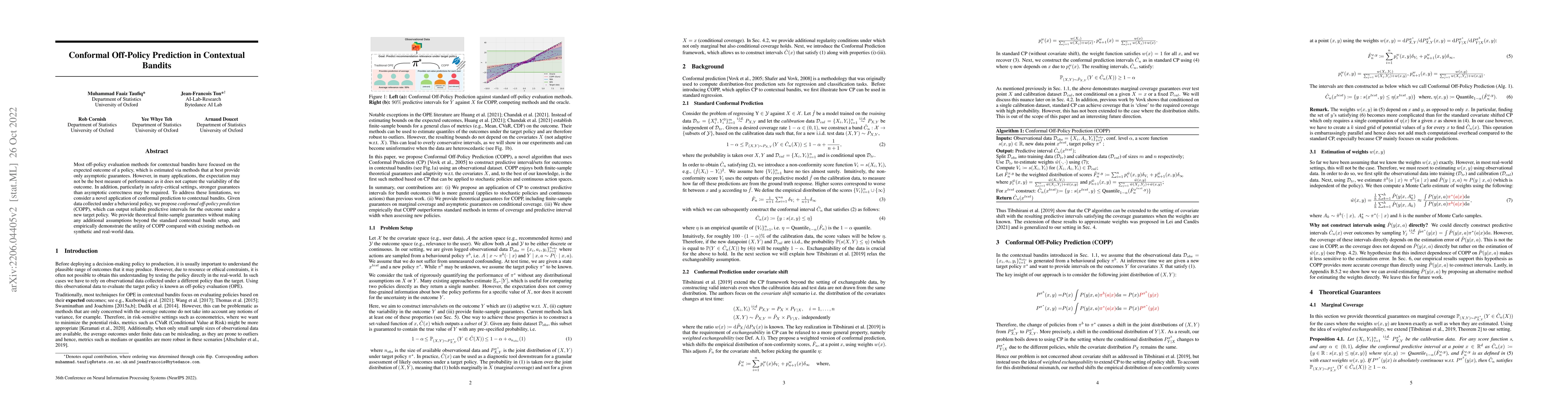 Thumbnail for Conformal Off-Policy Prediction in Contextual Bandits