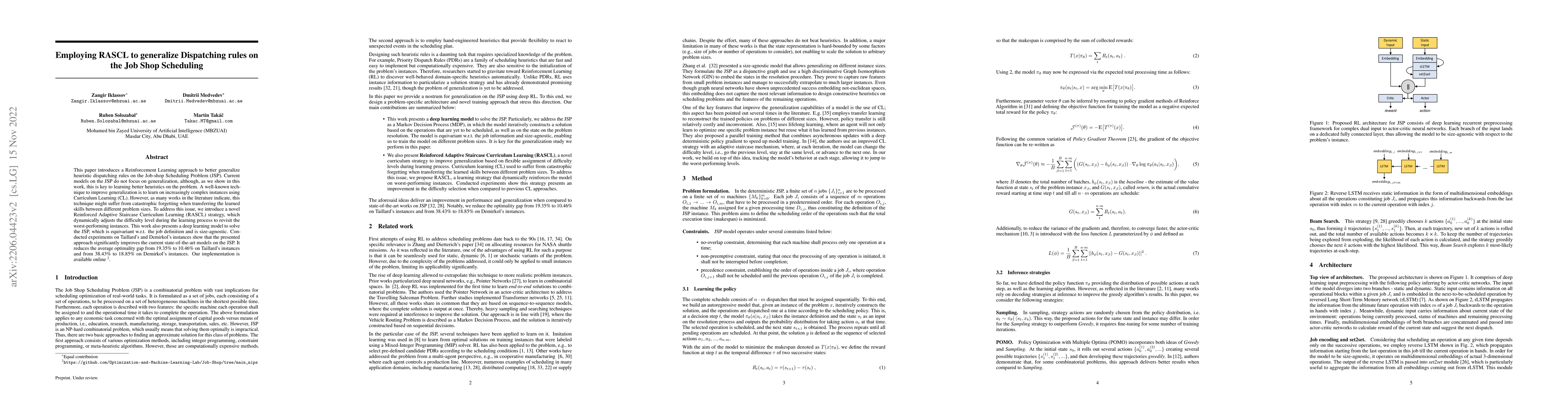 Thumbnail for Learning to generalize Dispatching rules on the Job Shop Scheduling