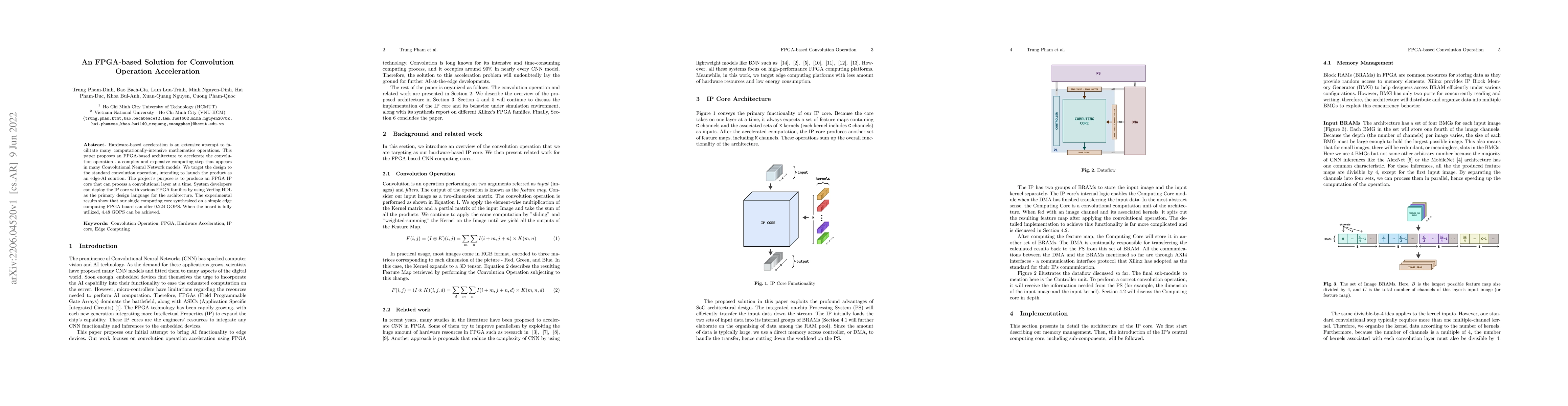 Thumbnail for An FPGA-based Solution for Convolution Operation Acceleration