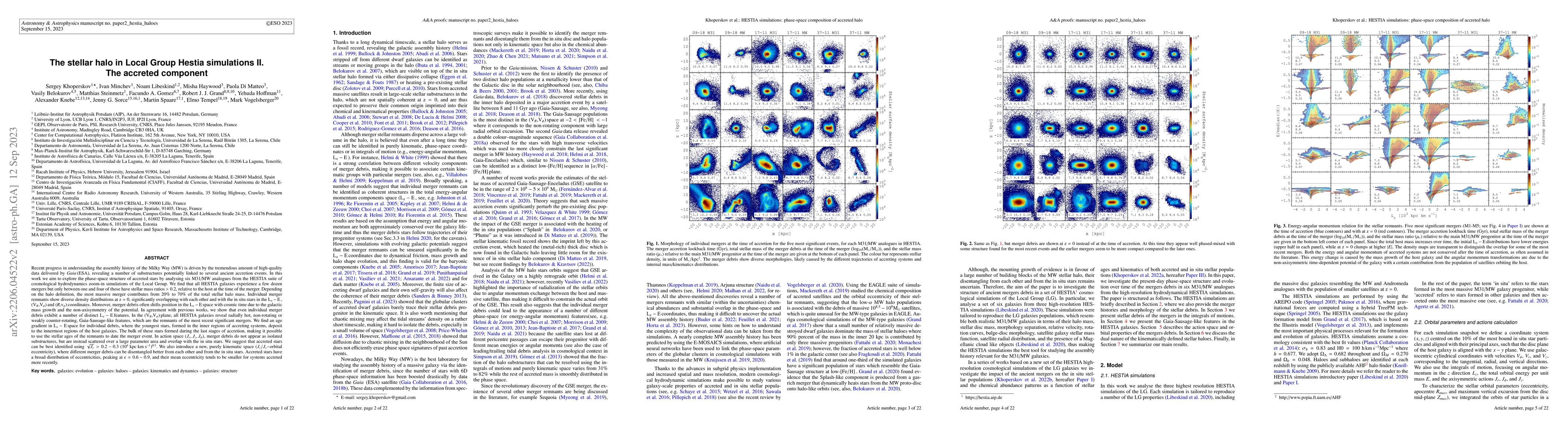 Thumbnail for The stellar halo in Local Group Hestia simulations II. The accreted
  component